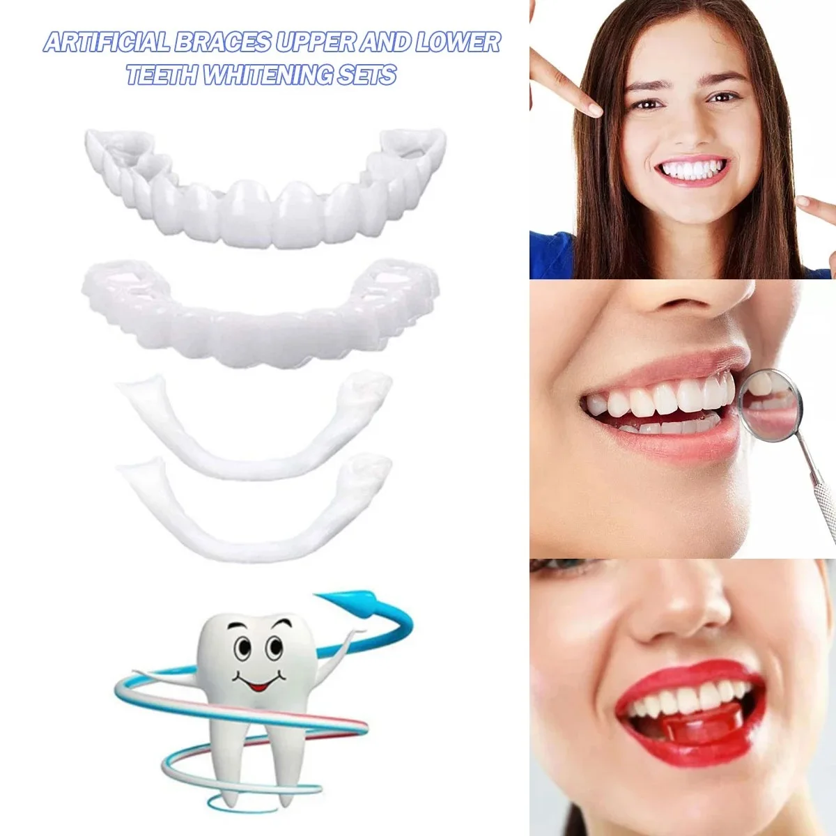 Teeth Whitening Kit - Veneer Gigi Pemutih Gigi Tiruan Behel