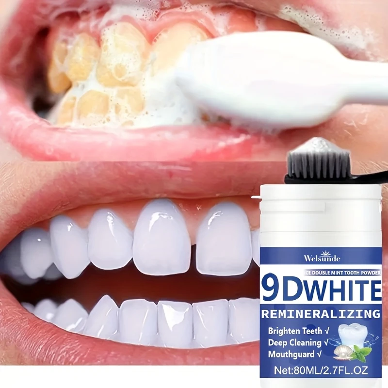 Teeth Whitening App - Bubuk Gigi Hidroksiapatit Remineralisasi 9D Putih,