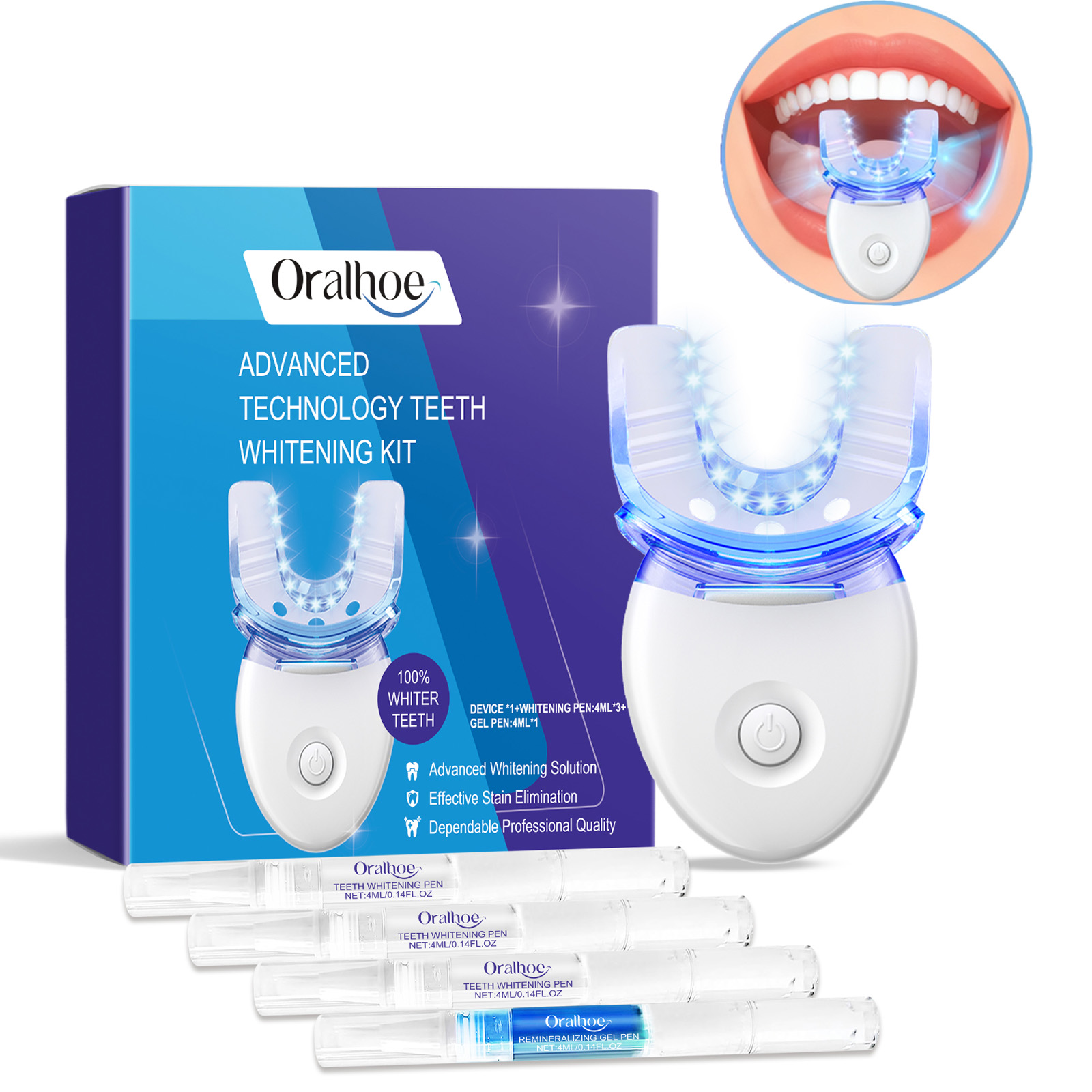 Teeth Whitening Accelerator - Kit Lampu LED Pemutih Gigi Profesional