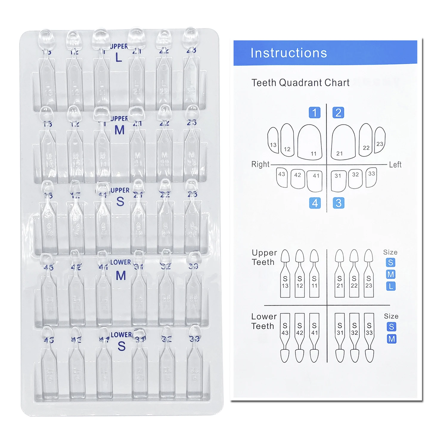 32 Buah/Set Kit Cetakan Veneer - Teeth Whitening Kit ulasan dan harga