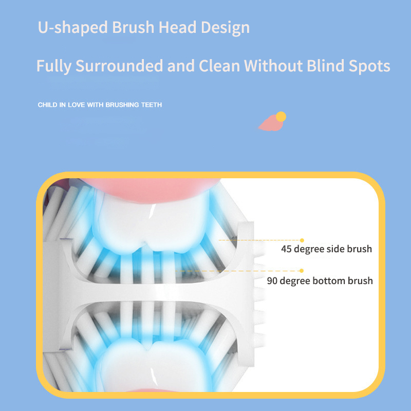 Sikat gigi elektrik bentuk U,  - Teeth Whitening Blue Light ulasan dan harga