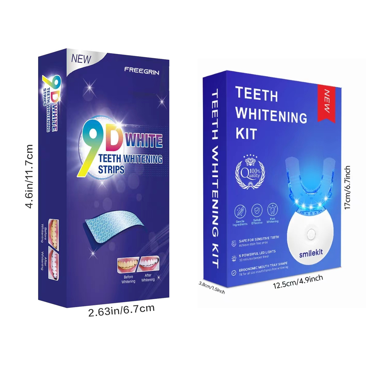 Kit pemutih gigi-5X lampu LED  - Teeth Whitening Accelerator ulasan dan harga