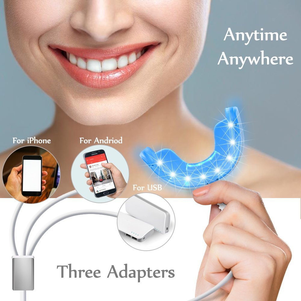 Lampu Pemutih Gigi 3 in 1, 16  - Teeth Whitening Blue Light ulasan dan harga