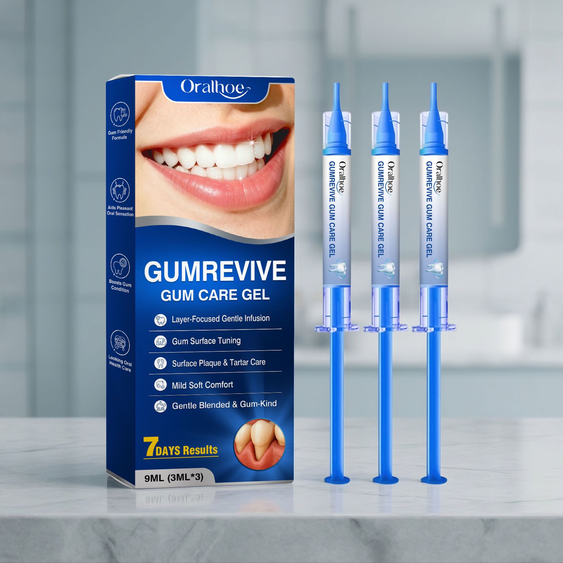 Gel Perawatan Mulut 3Pcs Kit S - Teeth Whitening Gel Syringes ulasan dan harga