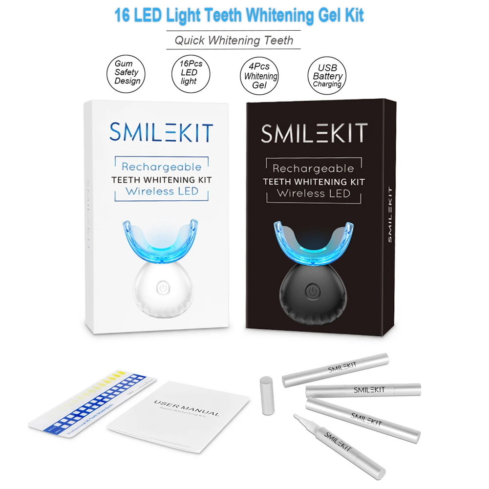 Kit pemutih gigi Mini 16 LED c - Teeth Whitening Accelerator ulasan dan harga