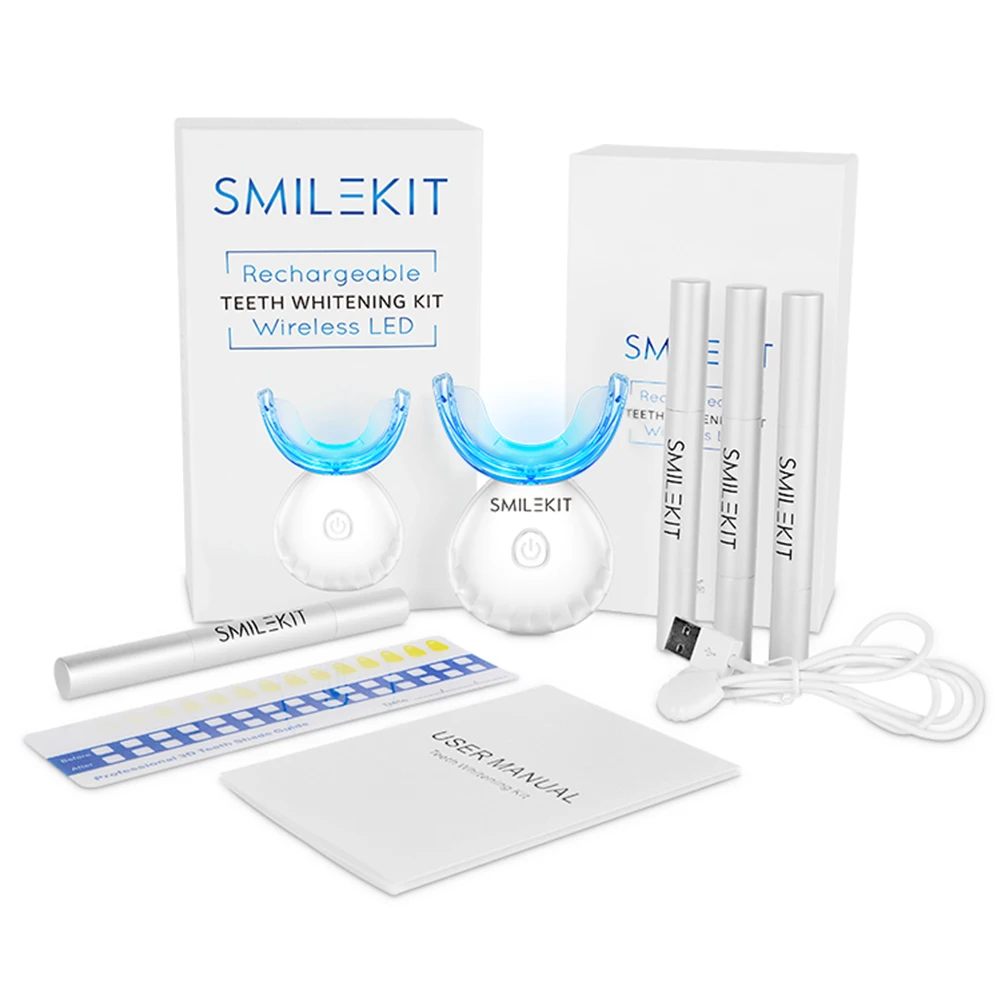 Kit pemutih gigi Mini 16 LED c - Teeth Whitening Accelerator ulasan dan harga