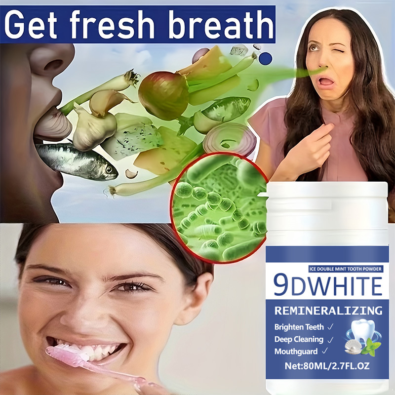 Bubuk Pemutih Gigi Ungu 9D 80m - Teeth Whitening Usa ulasan dan harga