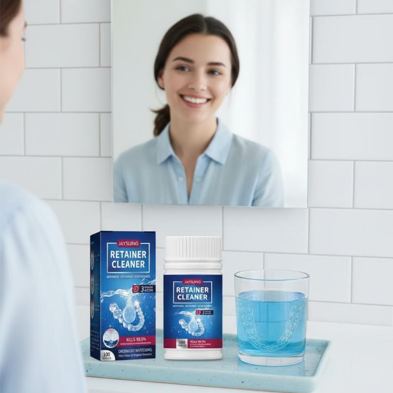 Tablet Pembersih Gigi Tiruan u - Teeth Whitening Usa ulasan dan harga