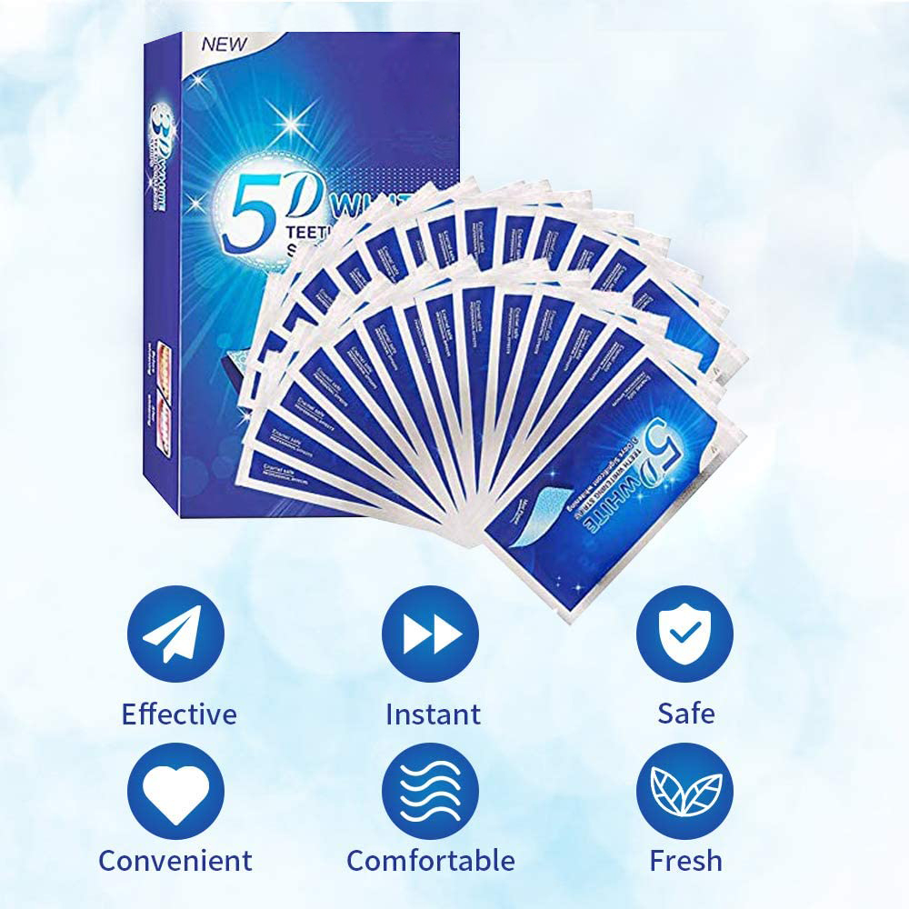 Strip Pemutih Gigi 5D Gel Pemu - Teeth Whitening App ulasan dan harga