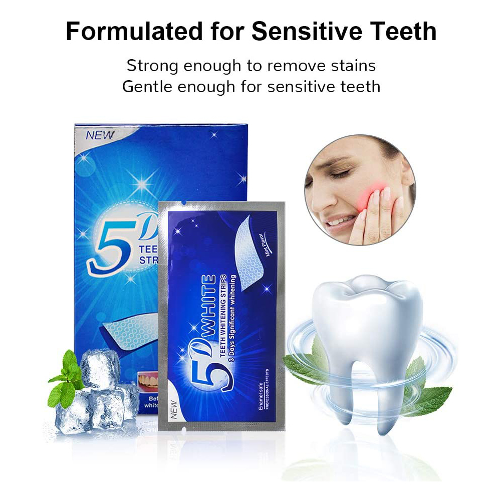 Strip Pemutih Gigi 5D Gel Pemu - Teeth Whitening App ulasan dan harga
